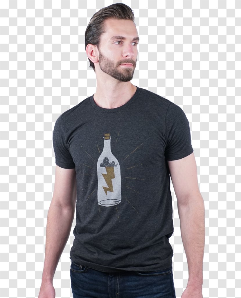 Printed T-shirt Sleeve Crew Neck Unisex Transparent PNG