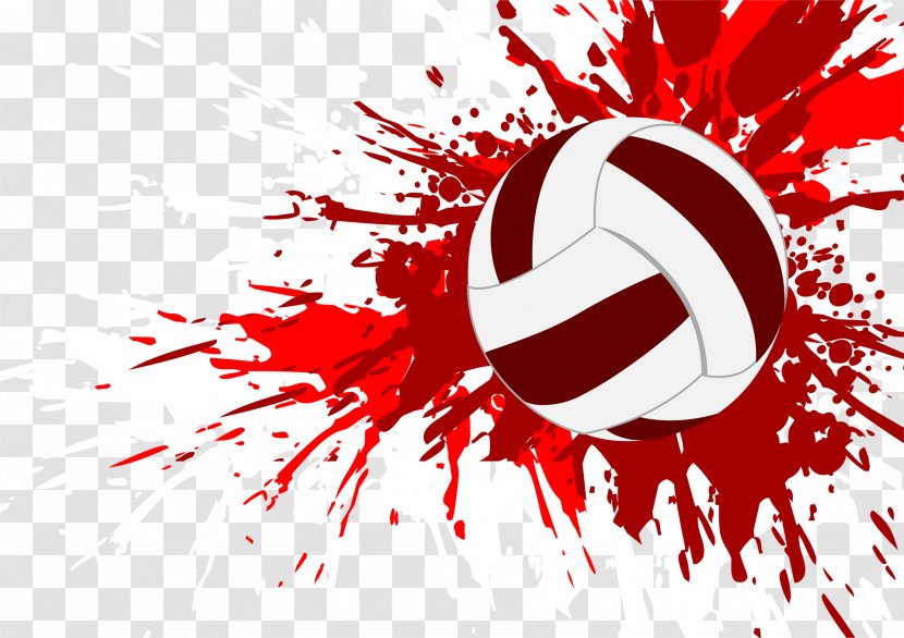 Volleyball Desktop Wallpaper Vector Graphics Clip Art - Red Transparent PNG