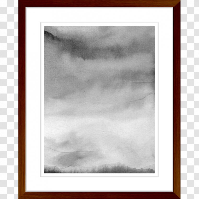 Picture Frames Watercolor Painting Printing Sky White - Watercolour Transparent PNG