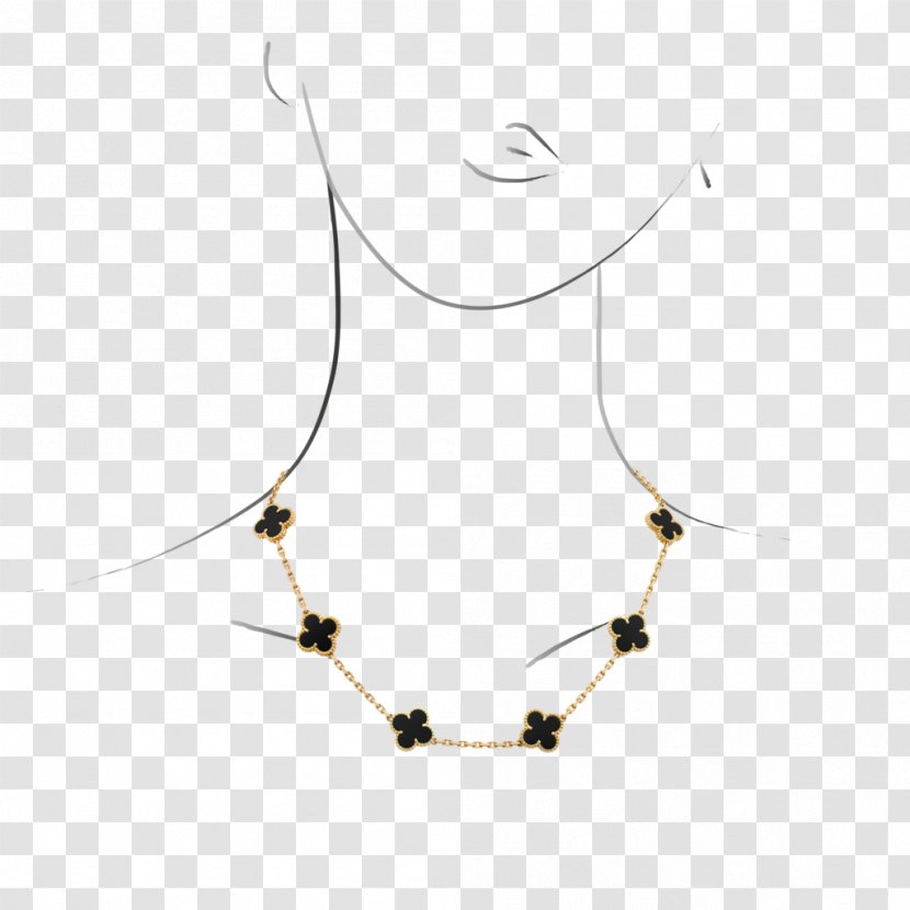 Necklace Body Jewellery Black M Transparent PNG