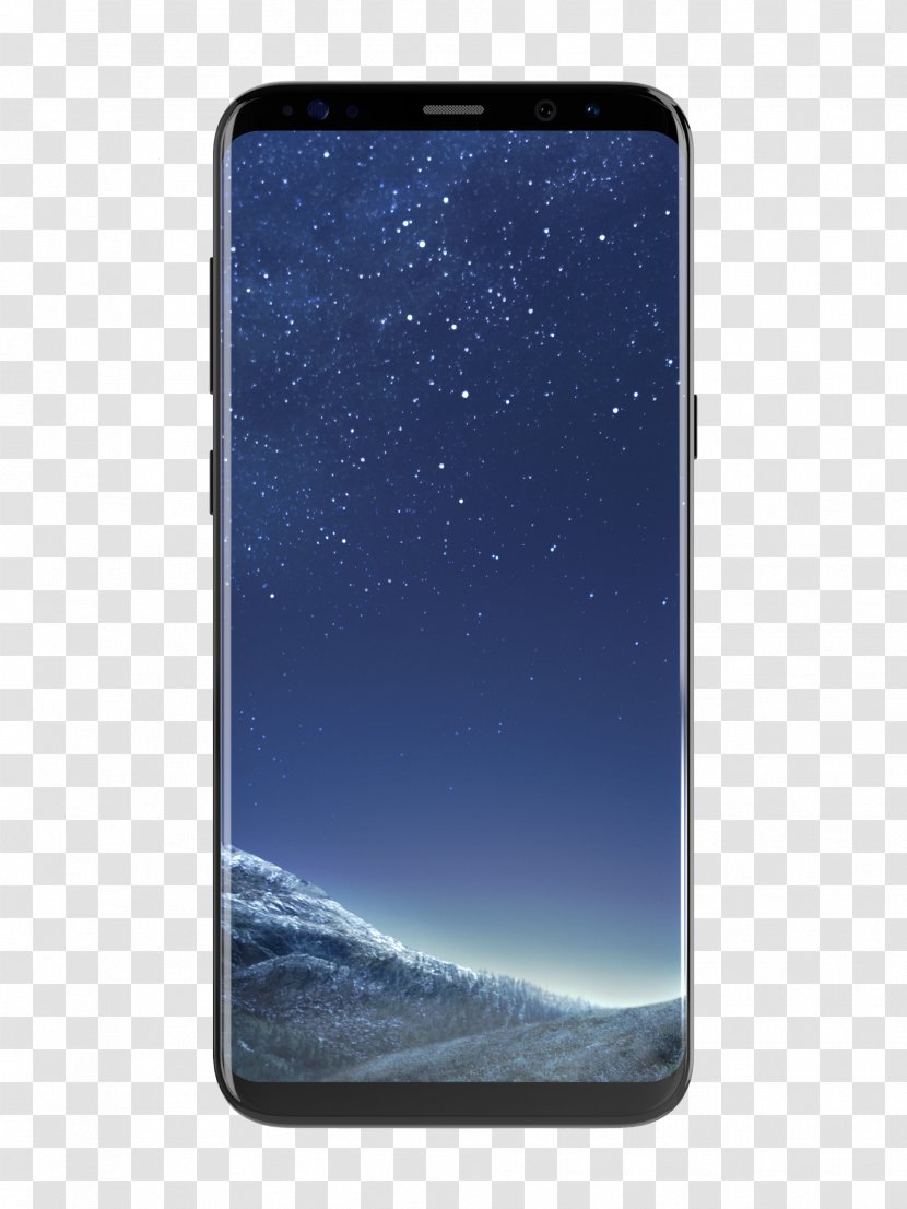 Samsung Galaxy S8 Telephone Midnight Black - Scartch Transparent PNG