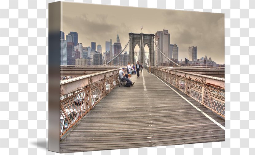 Brooklyn Bridge Skyline Bridge–tunnel Gallery Wrap Picture Frames - Printing - Building Transparent PNG