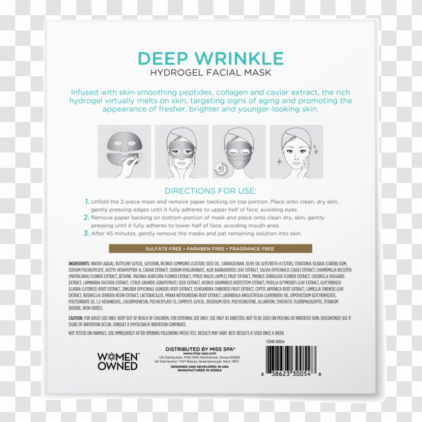 Facial Wrinkle Face Mask Skin Transparent PNG