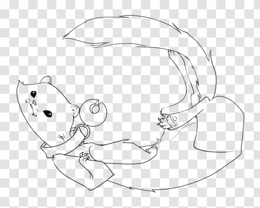 Ferret Drawing Line Art Clip - Heart Transparent PNG