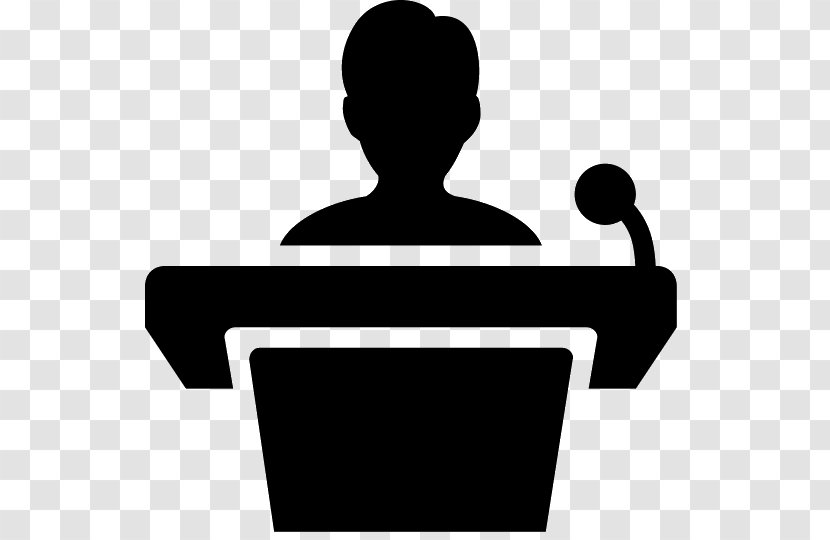 Podium Public Speaking Microphone - Icon Design - Lecturers Transparent PNG