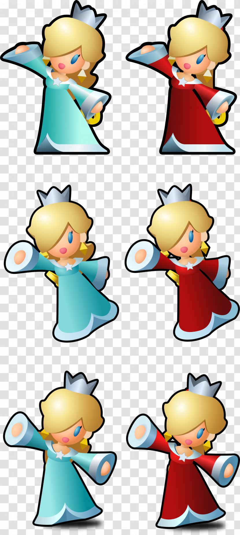 Rosalina Mini Mario & Friends: Amiibo Challenge Super 3D World New Bros. 2 - Facial Expression - Lovely Wind Transparent PNG