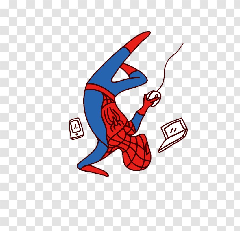 Spider-Man Cartoon Illustration - Sports Equipment - Element Transparent PNG