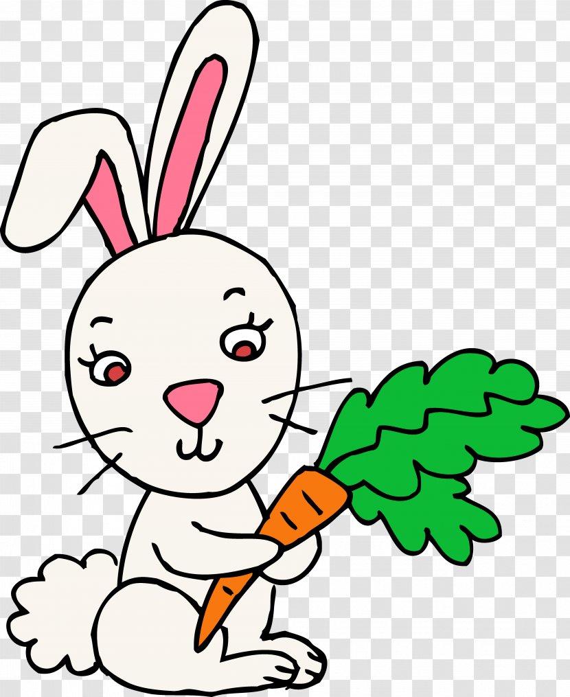 Easter Bunny Rabbit Hare Clip Art - Rabits And Hares - Cliparts Transparent PNG