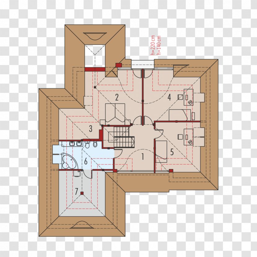 Floor Plan House Building Attic Garage Drawing Transparent Png