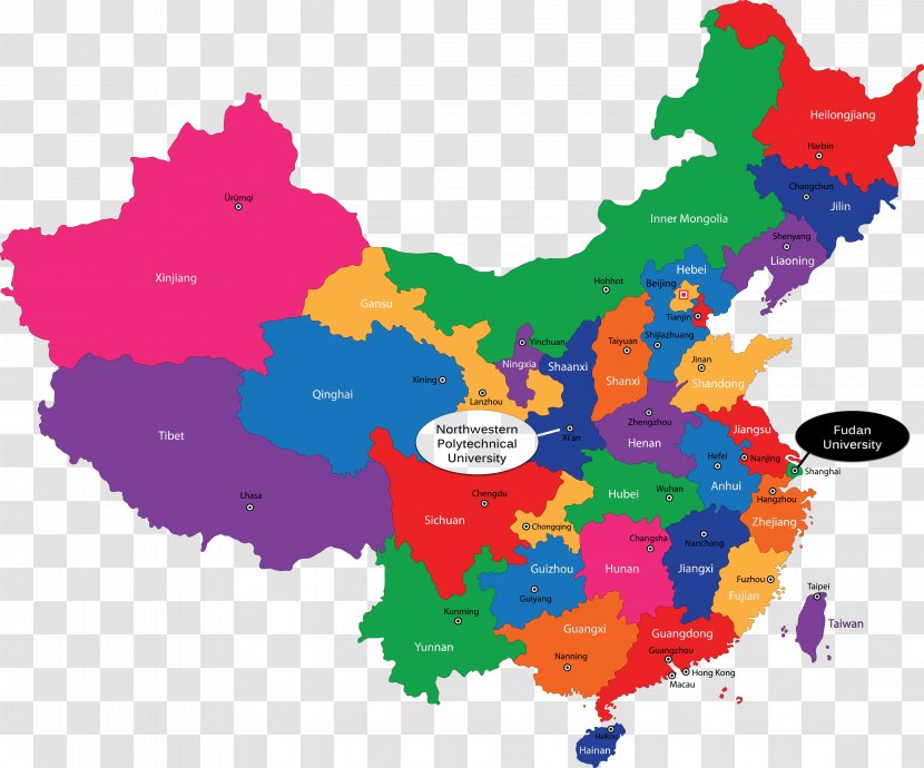 China Map Royalty-free Clip Art - Area - Starfish Transparent PNG