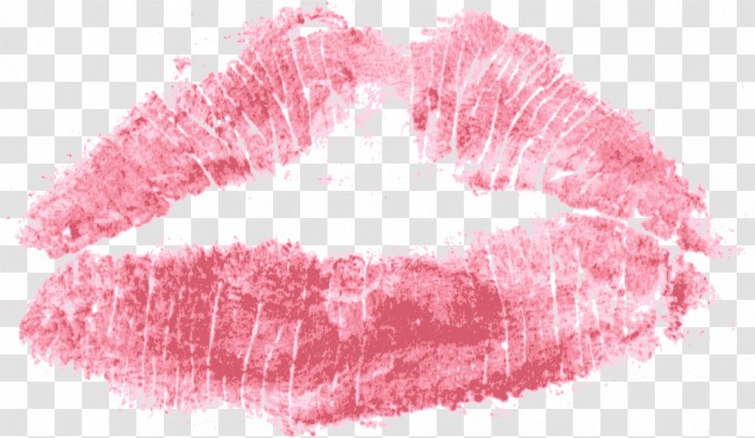 Lip Kiss Yanow Clip Art - Pink Watercolor Transparent PNG