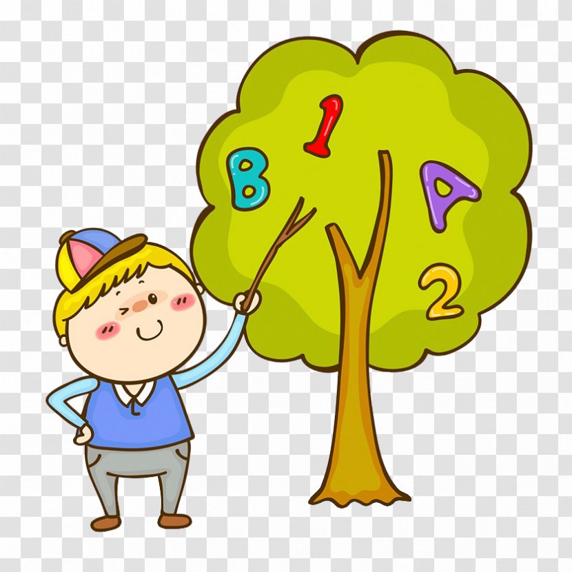 Boy Child Clip Art - Organism - Children And Trees Transparent PNG