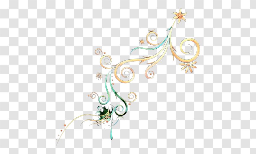 Flower Line Art - Jewellery - Plant Ornament Transparent PNG