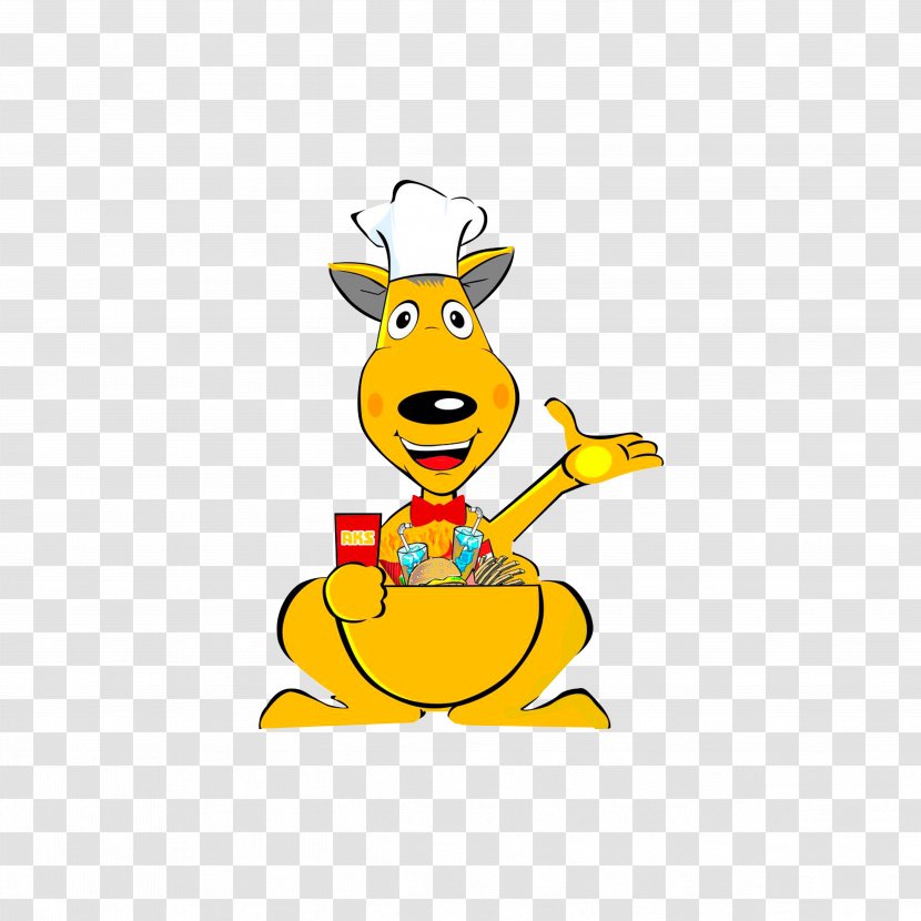 Kangaroo Cartoon - Animal - Chef Transparent PNG