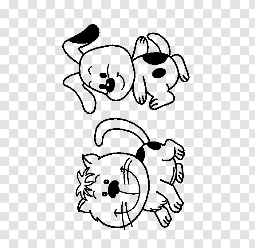 Kitten Puppy Cat Dog Coloring Book - Human Behavior Transparent PNG