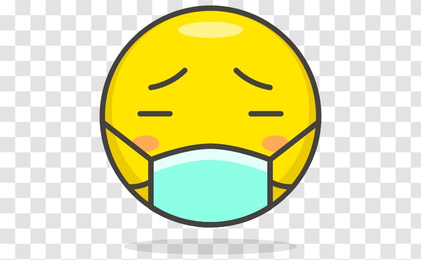 Smiley Emoji Surgical Mask Clip Art - Area - Health Transparent PNG