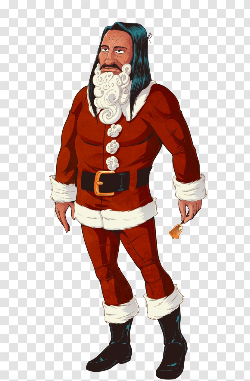 Santa Claus Costume Design Mascot Transparent PNG