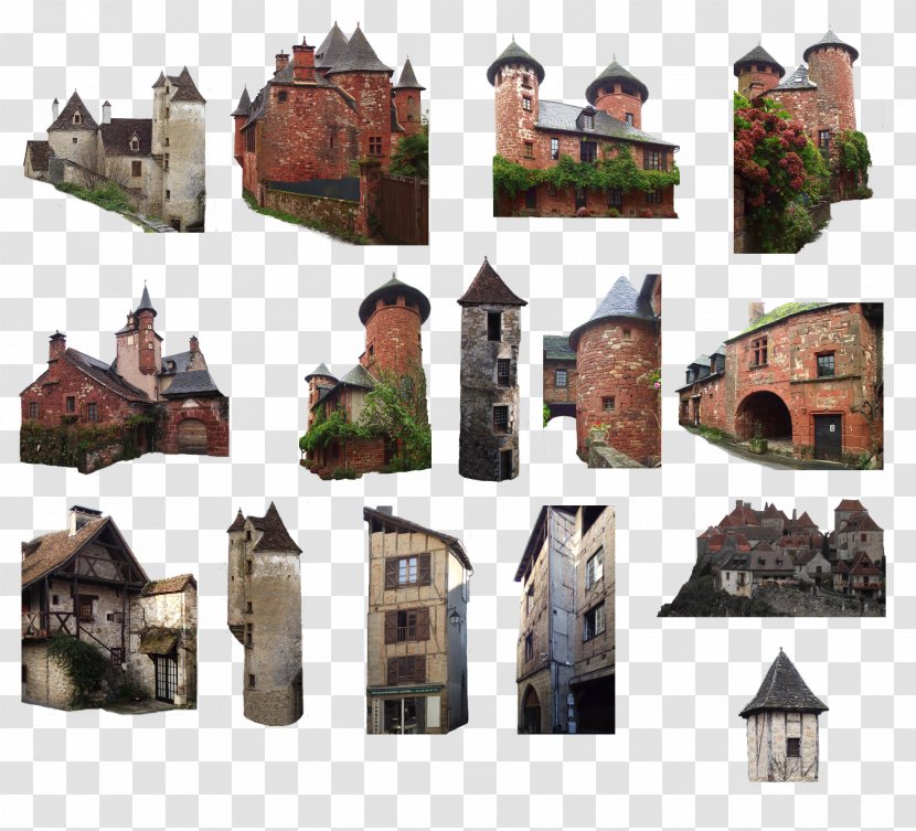 Middle Ages Architecture Digital Art - Europe Retro Medieval Castles Transparent PNG
