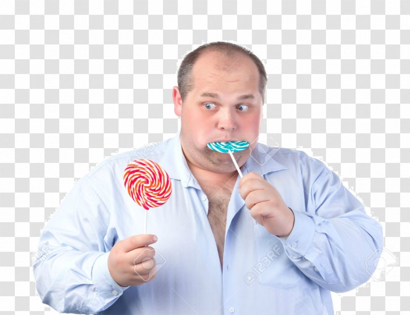 Lollipop Eating Candy Stock Photography Fat - Royaltyfree - Man Transparent PNG