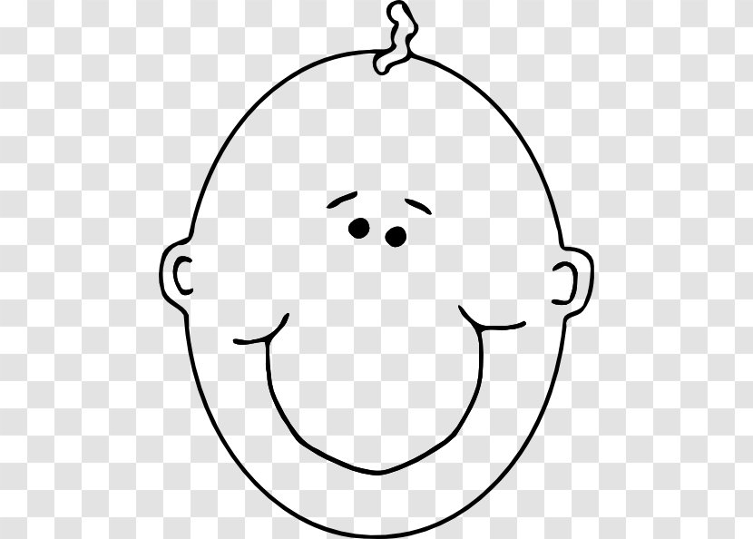 Infant Face Smiley Clip Art - Emoticon - Happy Outline Transparent PNG