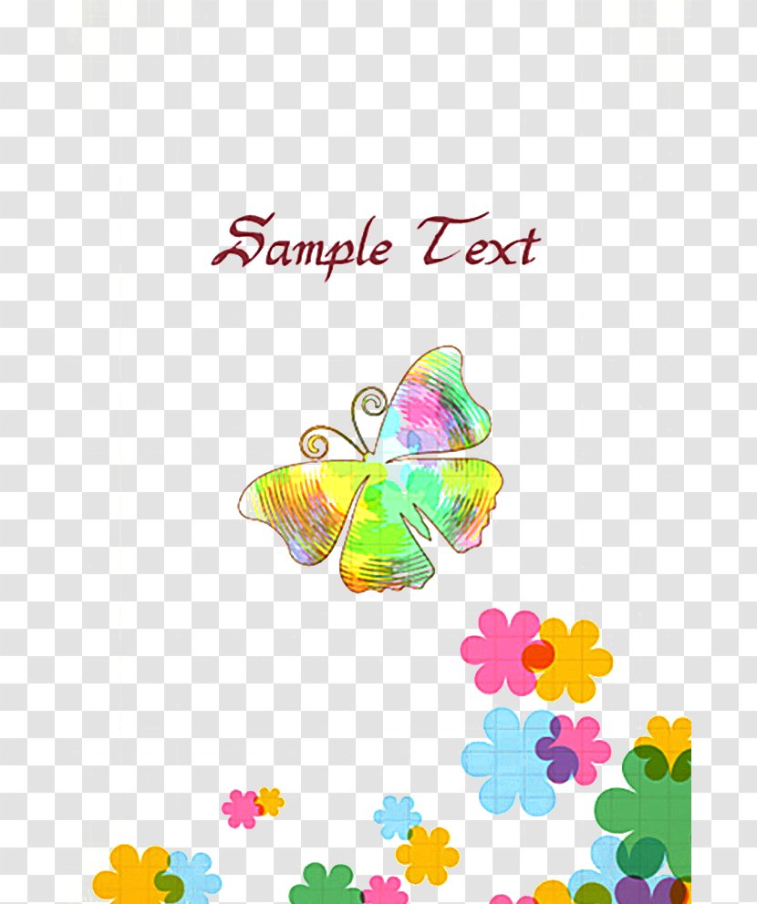 Butterfly Clip Art - March 8 - Colorful Frame Free Buckle Material Transparent PNG
