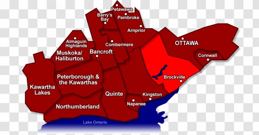 Cornwall Belleville Kingston World Map - Ontario Transparent PNG