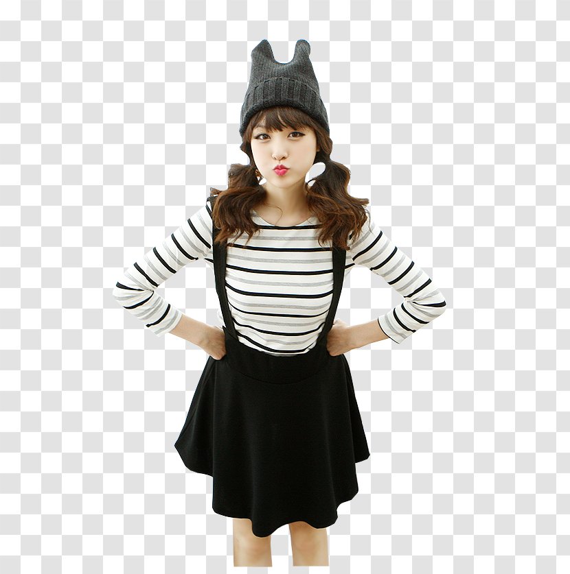 Ulzzang Rendering Female - Silhouette - Flower Transparent PNG