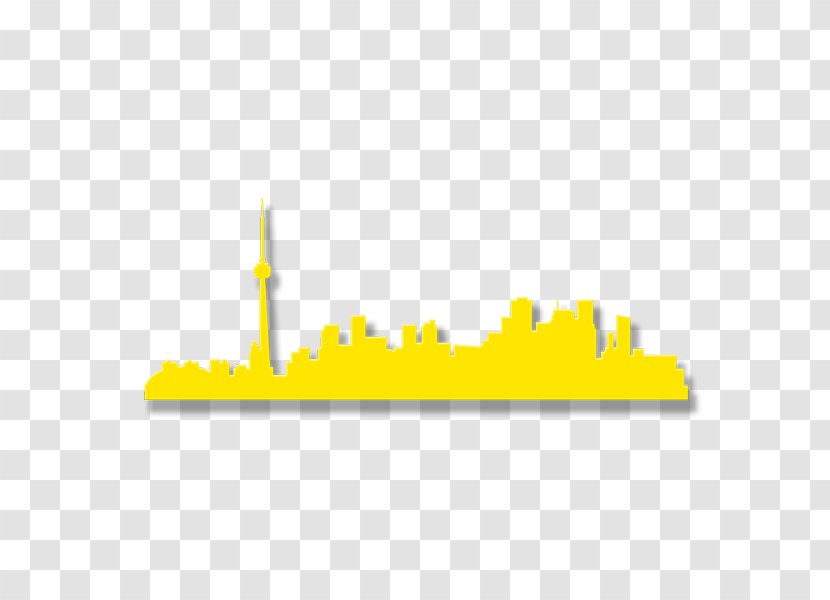 Skyline Toronto Art Silhouette - Yellow Transparent PNG