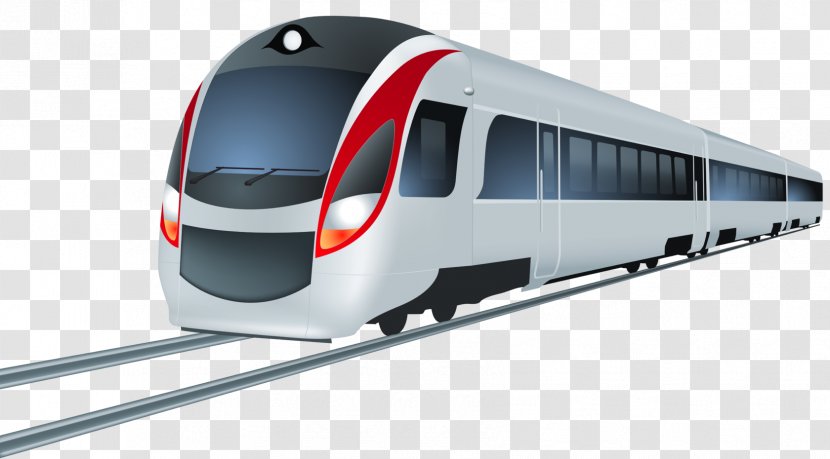 Train Rail Transport Rapid Transit Clip Art: Transportation - Rolling Stock Transparent PNG