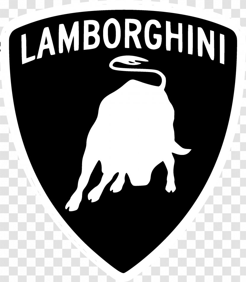 Lamborghini Miura Logo Black And White - Silhouette Transparent PNG