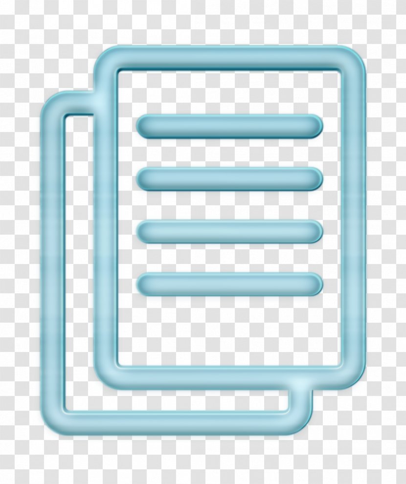 Paper Icon Interface Text Documents - Rectangle Web Application Ui Transparent PNG