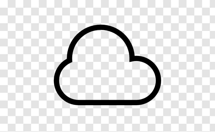 Cloudy - Black - Cloud Computing Transparent PNG