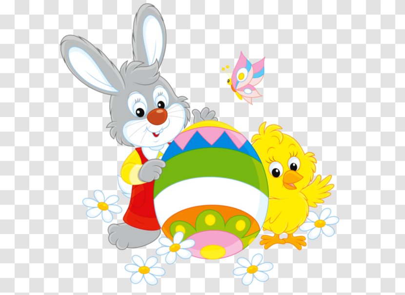Easter Bunny Chicken Clip Art Transparent PNG