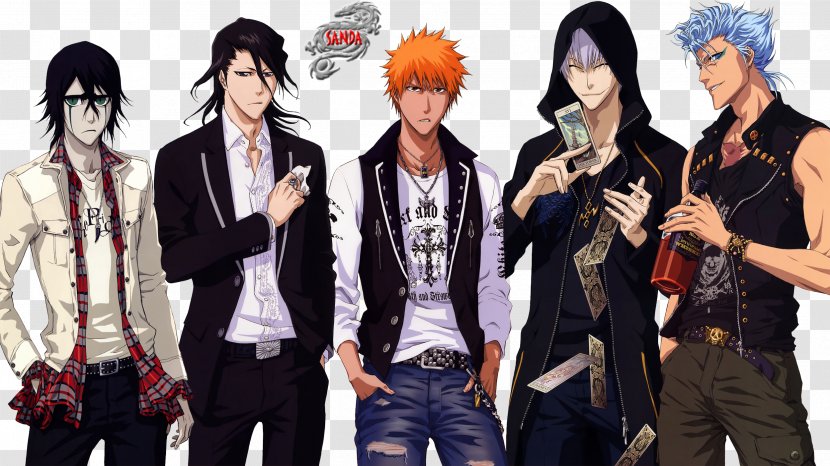 Ulquiorra Cifer Ichigo Kurosaki Byakuya Kuchiki Grimmjow Jaegerjaquez Orihime Inoue - Frame - Bleach Transparent PNG