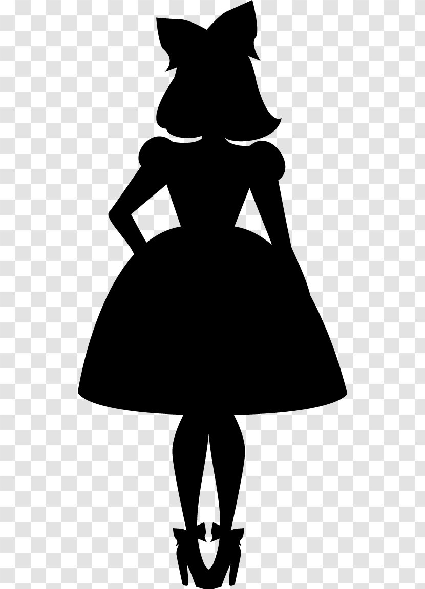 Silhouette Woman Dress Drawing Clip Art - Watercolor Transparent PNG