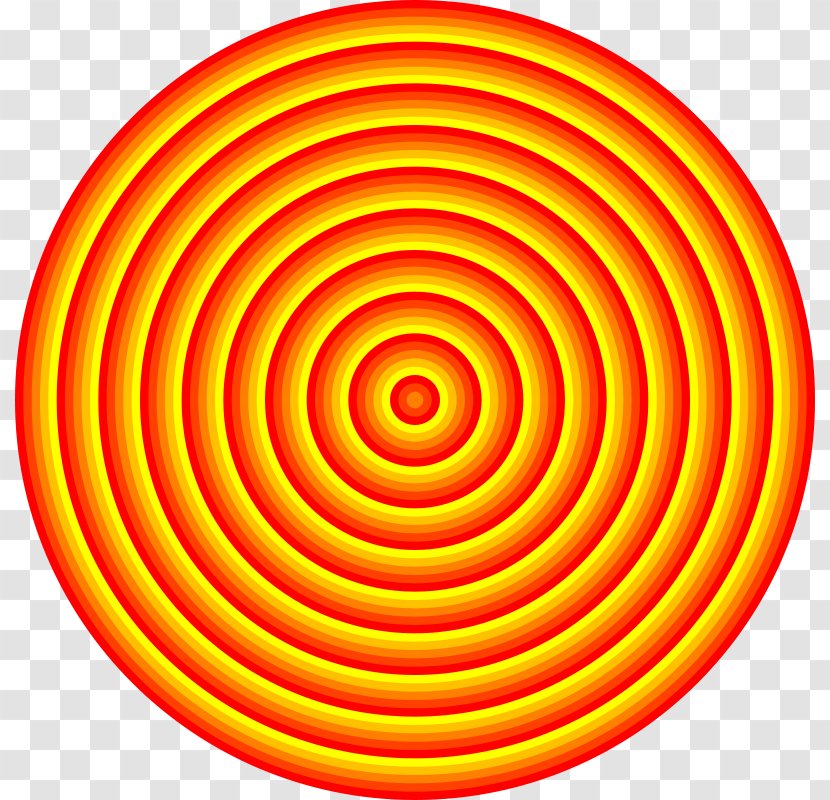 Circle Shooting Target Clip Art - Bullseye - Vector Of Solar Body Pathogens Transparent PNG