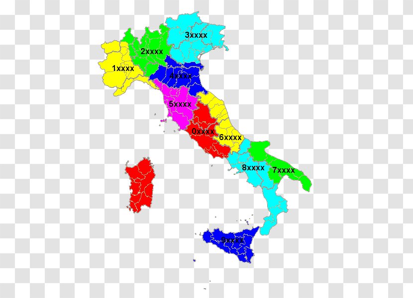 Regions Of Italy World Map Mapa Polityczna Transparent PNG