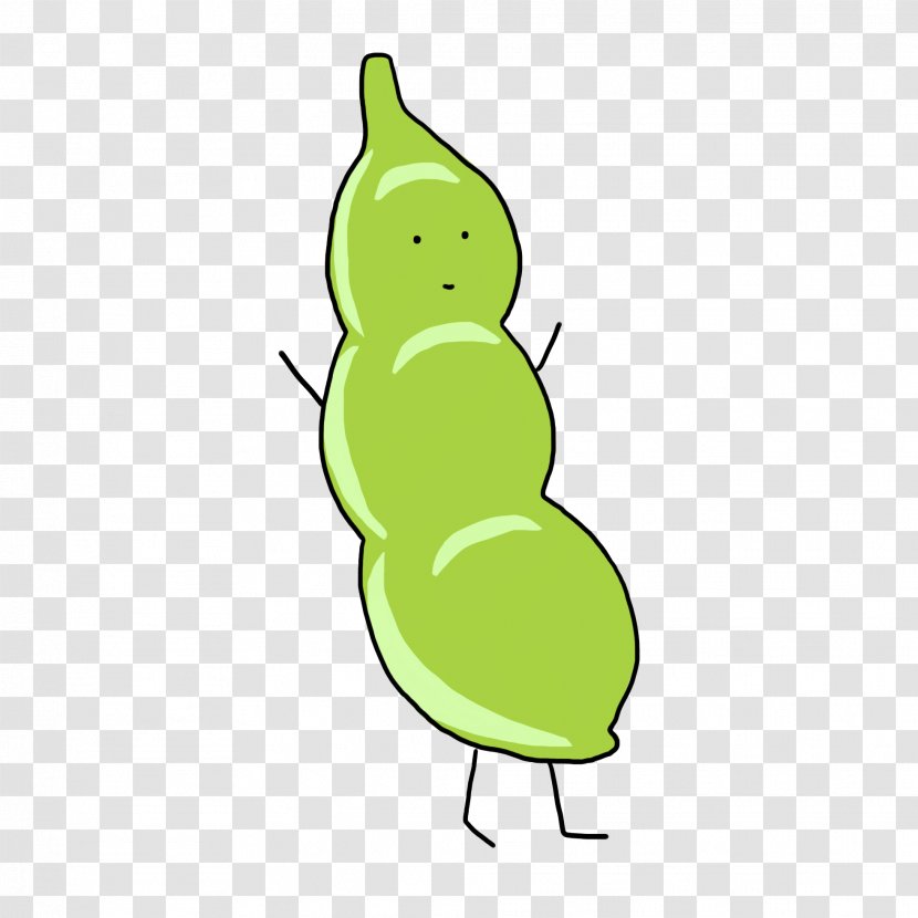 Cartoon Soybean Drawing - Pea - Cute Peas Transparent PNG
