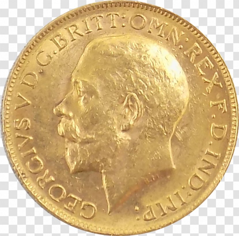 Gold Coin Danish Krone Half Sovereign Transparent PNG