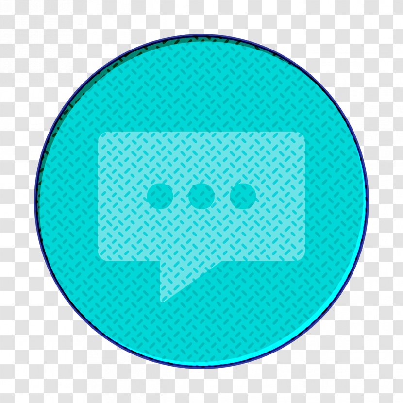 Chat Icon Chatting Circle - Message - Electric Blue Smile Transparent PNG