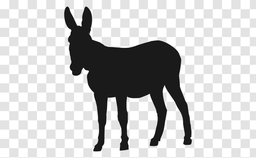Donkey Silhouette Clip Art - Horse Transparent PNG