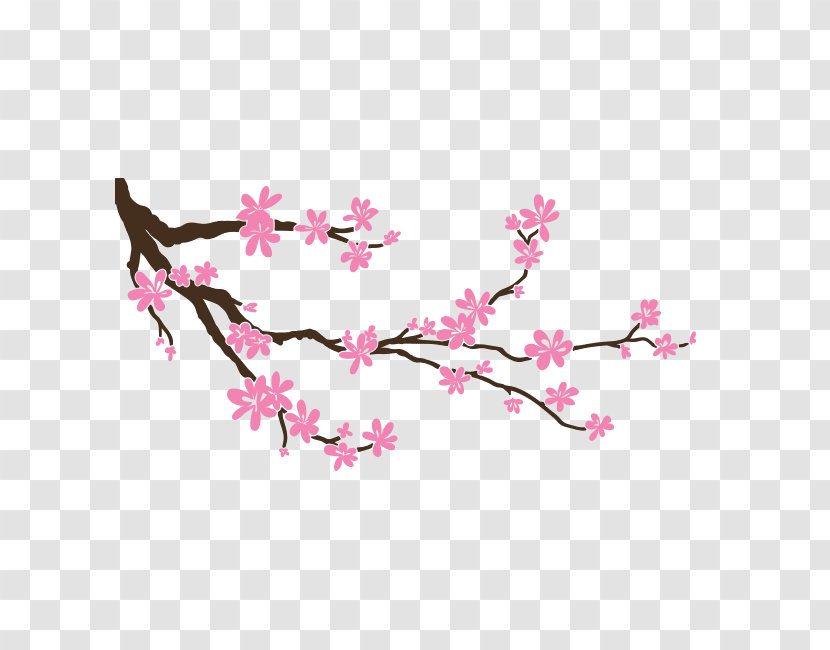 Branch Flower Tree Twig Leaf - Drawing - Rama Transparent PNG