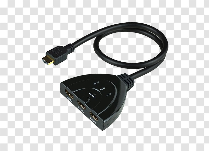 HDMI Video 1080p Electrical Cable VGA Connector - Highdefinition - Hdmi Switch Transparent PNG