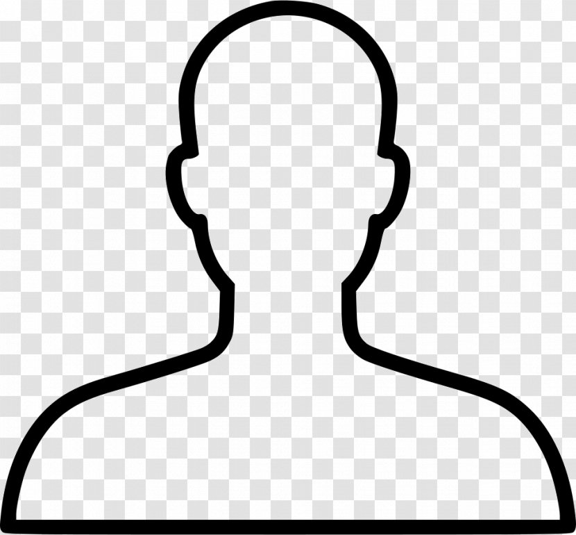 User - Black And White - Human Face Transparent PNG