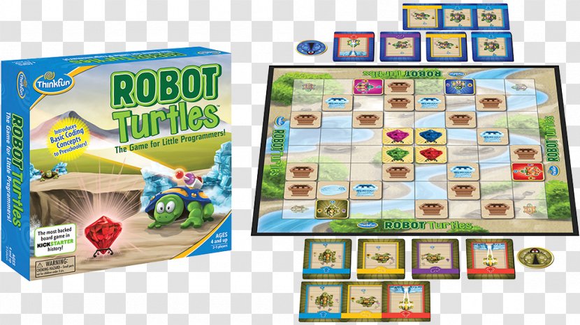 Think Fun Robot Turtles Board Game - Computer Programming - Engineering Perspective Transparent PNG