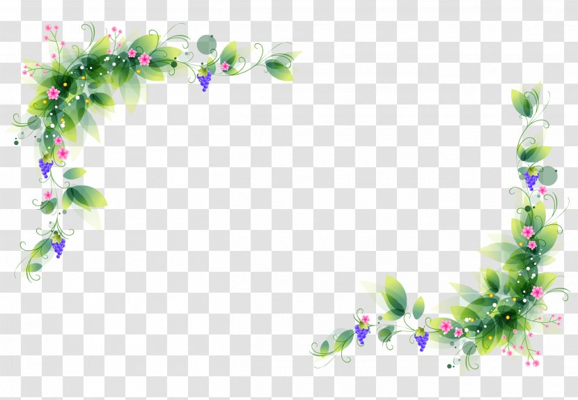 Ornament Decorative Arts Flower Clip Art - Branch - Border Transparent PNG