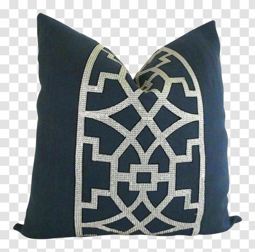 Textile Pillow Cushion Upholstery Linen - Blue Transparent PNG