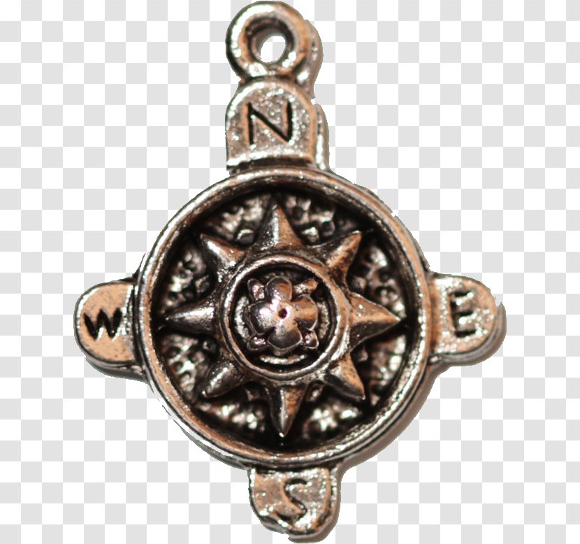 Jewellery Silver Copper Charms & Pendants Metal - Religion - Compas Transparent PNG