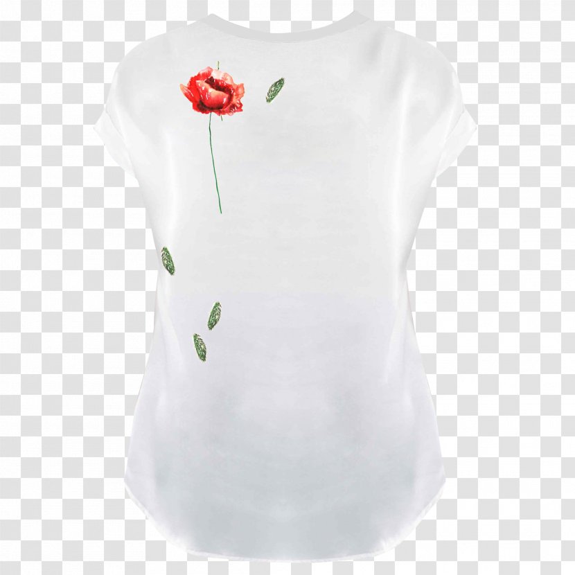 T-shirt Shoulder Sleeve Blouse Vase - Red Poppies Transparent PNG