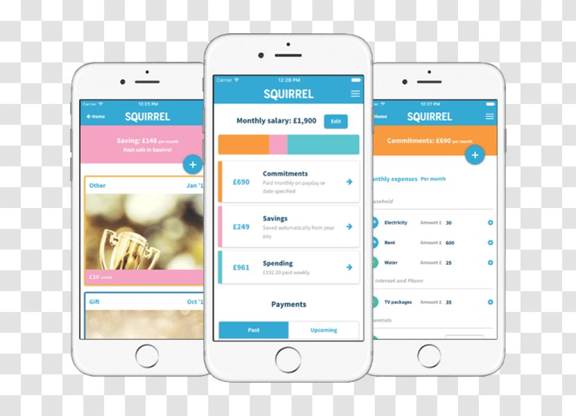 Smartphone Squirrel Saving Budget Investment - Bank Account Transparent PNG